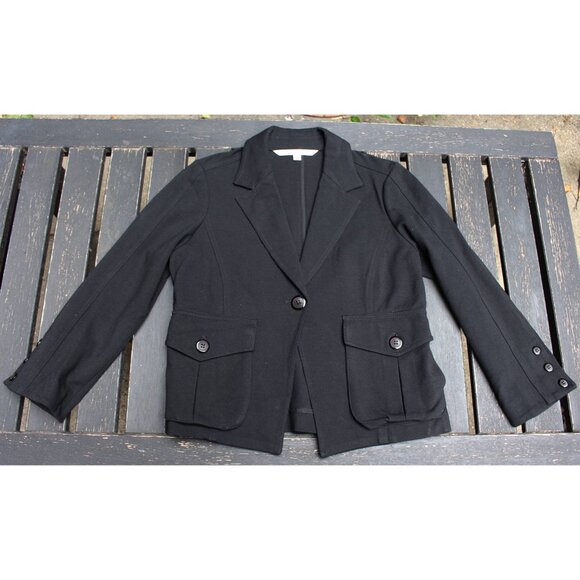 Diane Von Furstenberg DVF -One-Button, Pleat Back Dinner Jacket in Ponte Knit 10 - Picture 3 of 9